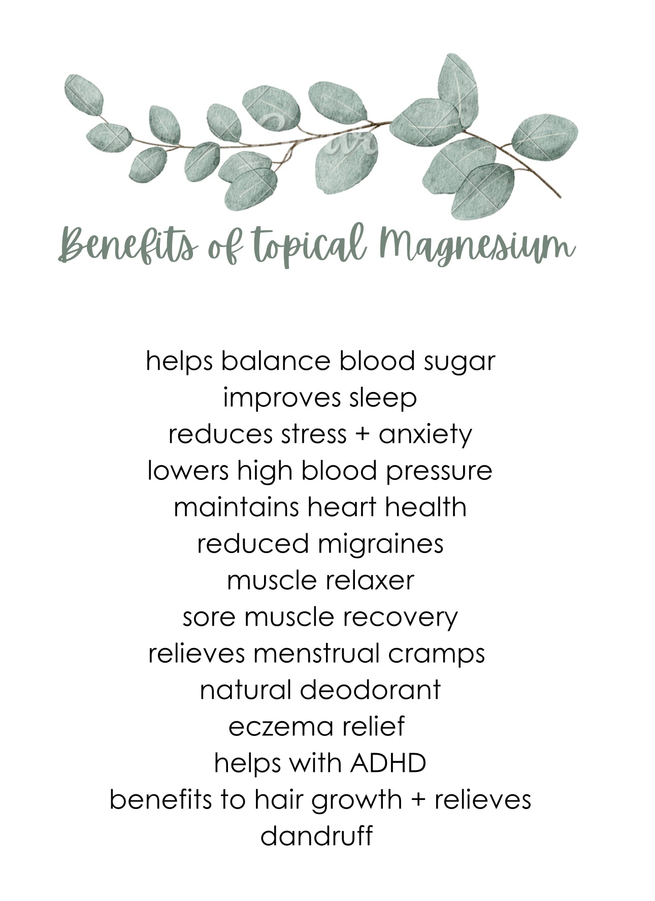 Magnesium Oil Spray- 1 Ounce