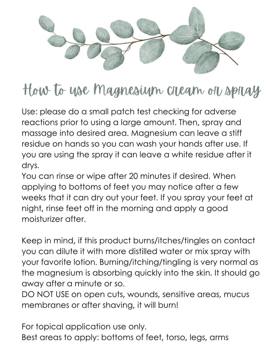 Magnesium Oil Spray - 4 Ounces